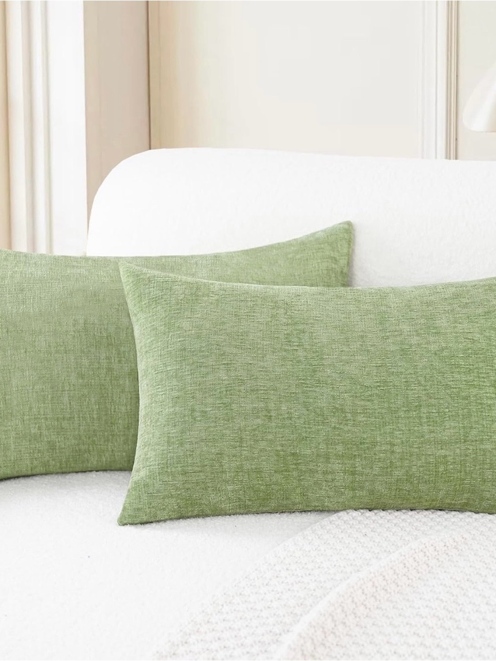 Sage Green Decorative  Pillow Cover Pair